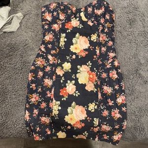 Vintage floral jean dress